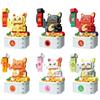 Factory Supply Children Puzzle Simulation Small Particles Potted Plant Building Block Lucky Cat Bulldog Assembly Animal Building Block