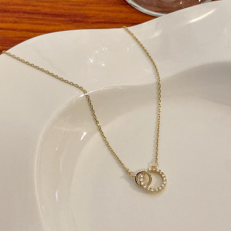 

2023 Геометрическое легкое роскошное ожерелье на ключицу – элегантный женский дизайн подвески