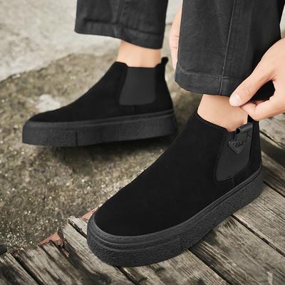 Herenschoenen nieuwe high-top boardschoenen jeugd retro dikke zolen voeten platte zolen herenschoenen trendy instappers
