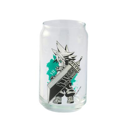 Final Fantasy VII Rebirth Can-shaped Glass Cloud Strife