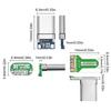 Zásuvka USB 2.0 Konektor USB 4Pin/Type C 5Pin Pro montáž na desku plošných spojů Rovné vložení Konektor PCB Adaptér pro výměnu