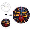 30cm Diameter Glass Wall Clock That Complements Any Wall Color