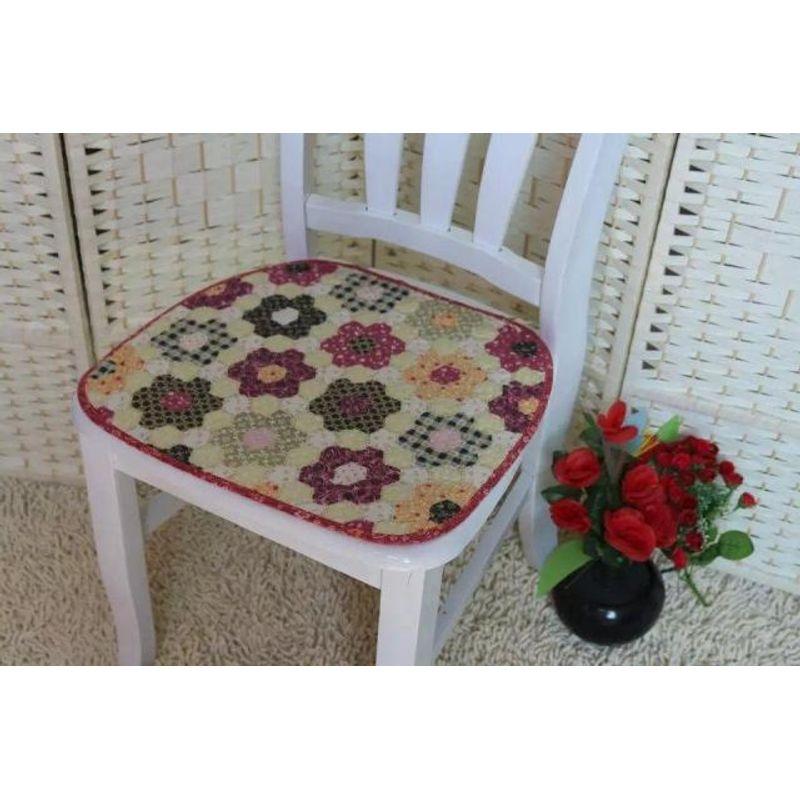 

Весенне-летняя супермягкая стеганая обивка, подушка для обеденного стула, подушка для деревянного стула, подушка для стула за обеденным столом, тканевая пасторальная экспорт BC1132 Red 43x45cm