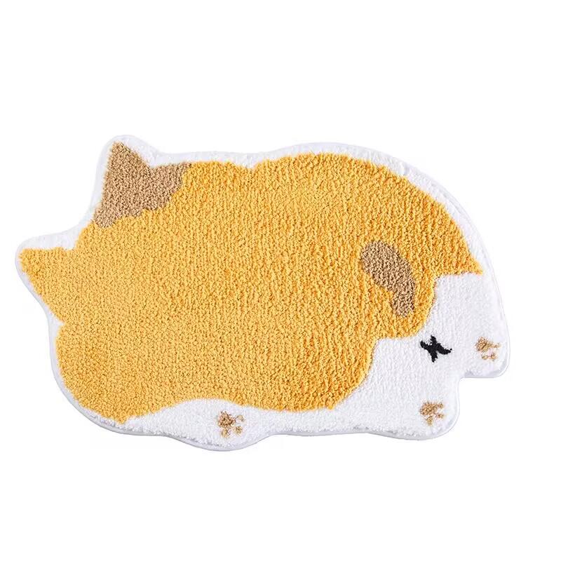 

Нескользящий пушистый ковер с рисунком кота панды, коврик для спальни, для ванной комнаты, ванной комнаты 40*60cm