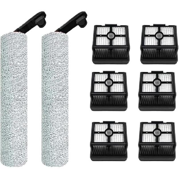 Soft Brush Spare Parts Wet Dry Roller Hepa Filter Accessories Roller - Compatible with Dreame H12 Pro/H12 Plus/H13 Pro Plus Mix/M13(4PCS-1)