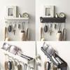 Miflame Wall-Mounted Magnetic Storage Rack with Hooks