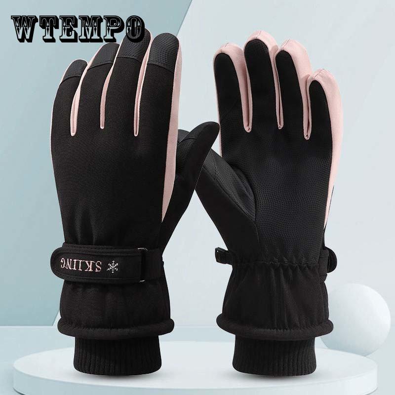 

Антарктические перчатки женские зимние пуховые хлопковые утолщенные противоскользящие нескользящие перчатки с сенсорным экраном для верховой езды, пешего туризма, катания на лыжах, теплые перчатки