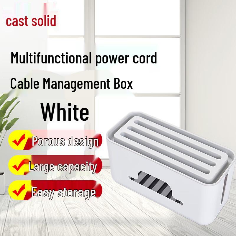 Multi-functional Desktop Cable Management Box
