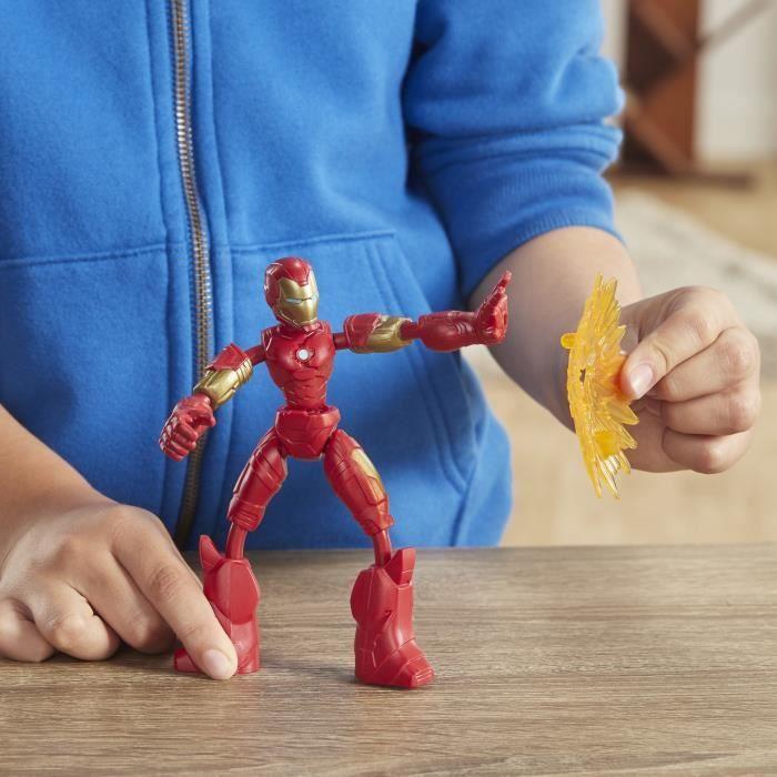 Figurine flexible Iron Man de 15 cm - AVENGERS - Bend &amp; Flex - Extérieur - Mixte