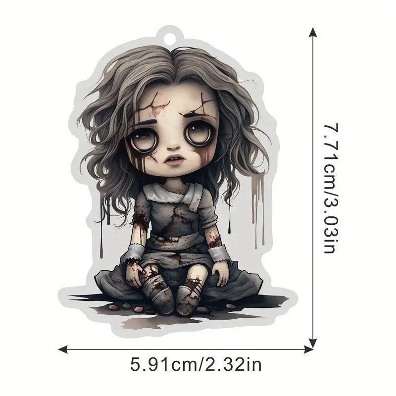 Charming Acrylic Gothic Figure Hanging Ornament For Vintage Halloween Accessories Car