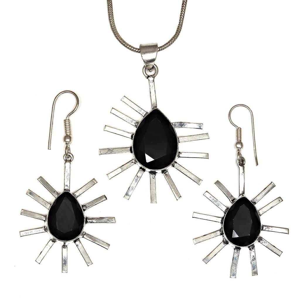 Black Spinal  Pendant Gemstone Jewelry Handicraft Valentine'Day Gold