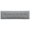 Back Cushion Light Grey 180 X 19 X 50 Cm Fabric