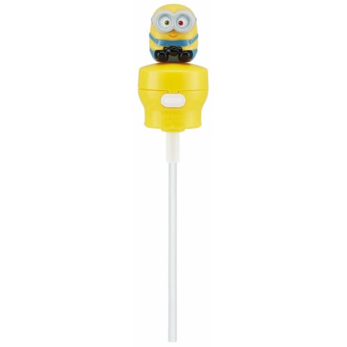 Skater Minions Push-Type Straw Hopper Cap with Mascot, 350ml/500ml Capacity, PSHC6-A