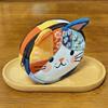 Zipper Design Cat Storage Case Small Size Stationery Pouch Cartoon Patchwork Coin Purse  School