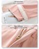 Women's Pink Fleece-Lined Wide-Leg Jeans - 2024 Autumn/Winter Collection