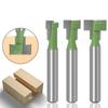 1/3pc 1/4 Zoll 6mm Schaft T Slot Router Bit Hex Bolzen Schlüssel Loch Schlüsselloch Holzbearbeitung Fräser schaftfräser