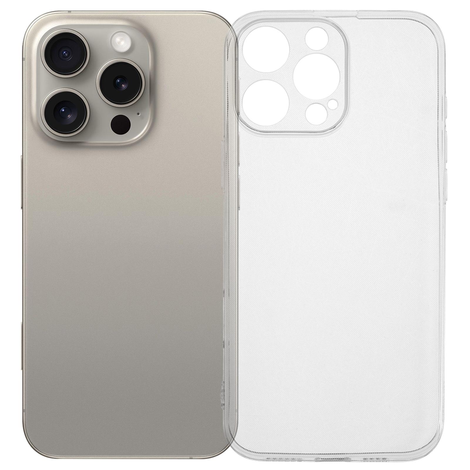 

For iPhone 16 Pro Case 1.2mm Ultra Thin Crystal Clear TPU Phone Cover A