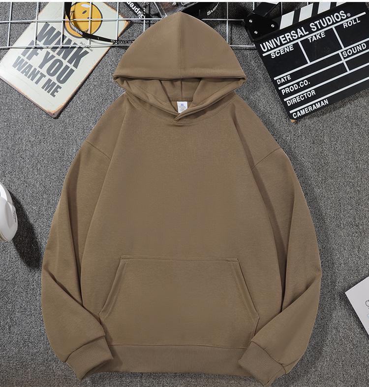 Толстовка унисекс свободного кроя с двойным капюшоном из хлопка Хуа 320 г 3X Large хаки 2570₽