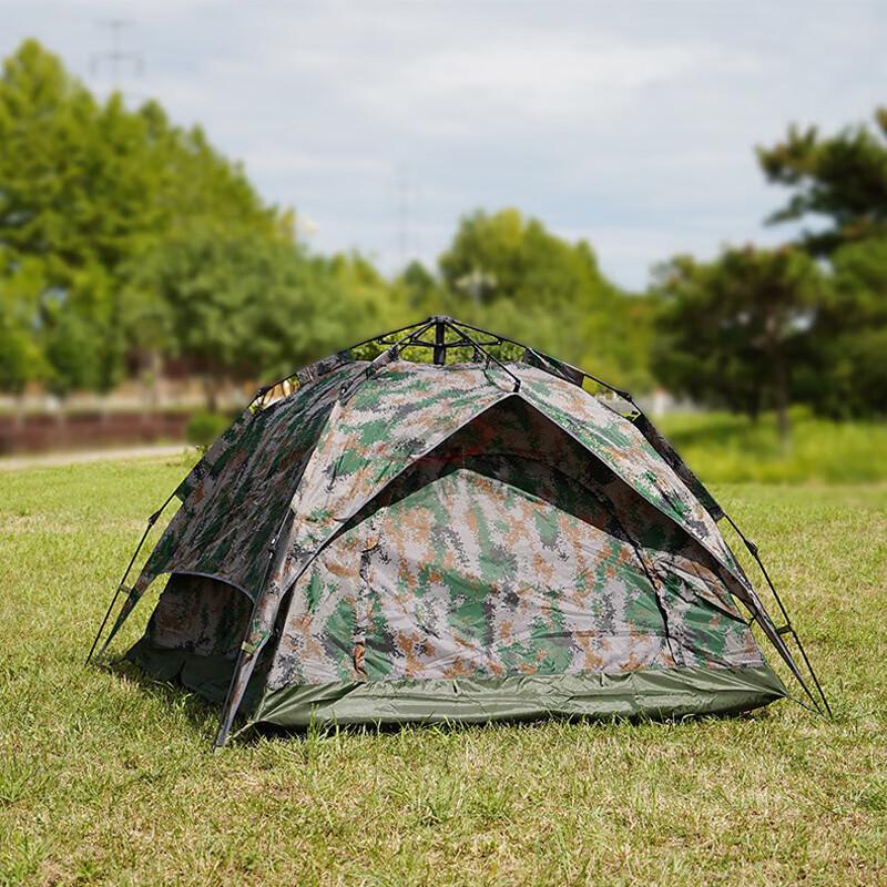 Shark Lang Automatic 2-3 Person Rainproof Camouflage Camping Tent