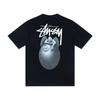 Camiseta de Algodón Unisex de Corte Holgado con Estampado de Letras Camiseta Casual de Manga Corta para Adolescentes y Adultos