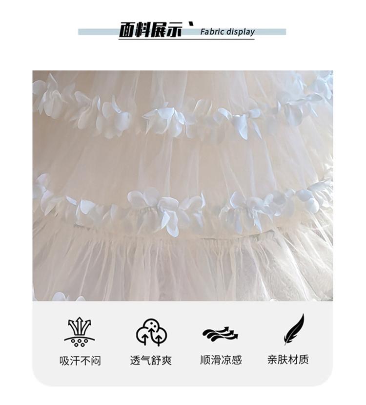 Girl Princess Dress 2026 Spring/Summer New Flower Birthday Dress Girl Fairy Yarn Dress Children's Cake Dress