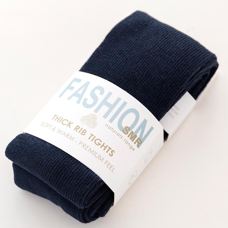 Îngroșați colanți caldi cu dungi pentru femei, toamnă iarnă, ciorapi din bumbac, tricotați, colanți în mai multe culori