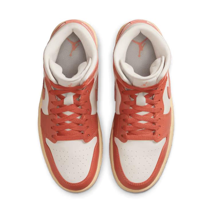 BQ6472-180 Nike Women's Air Jordan 1 Mid Madder Root (Women's)