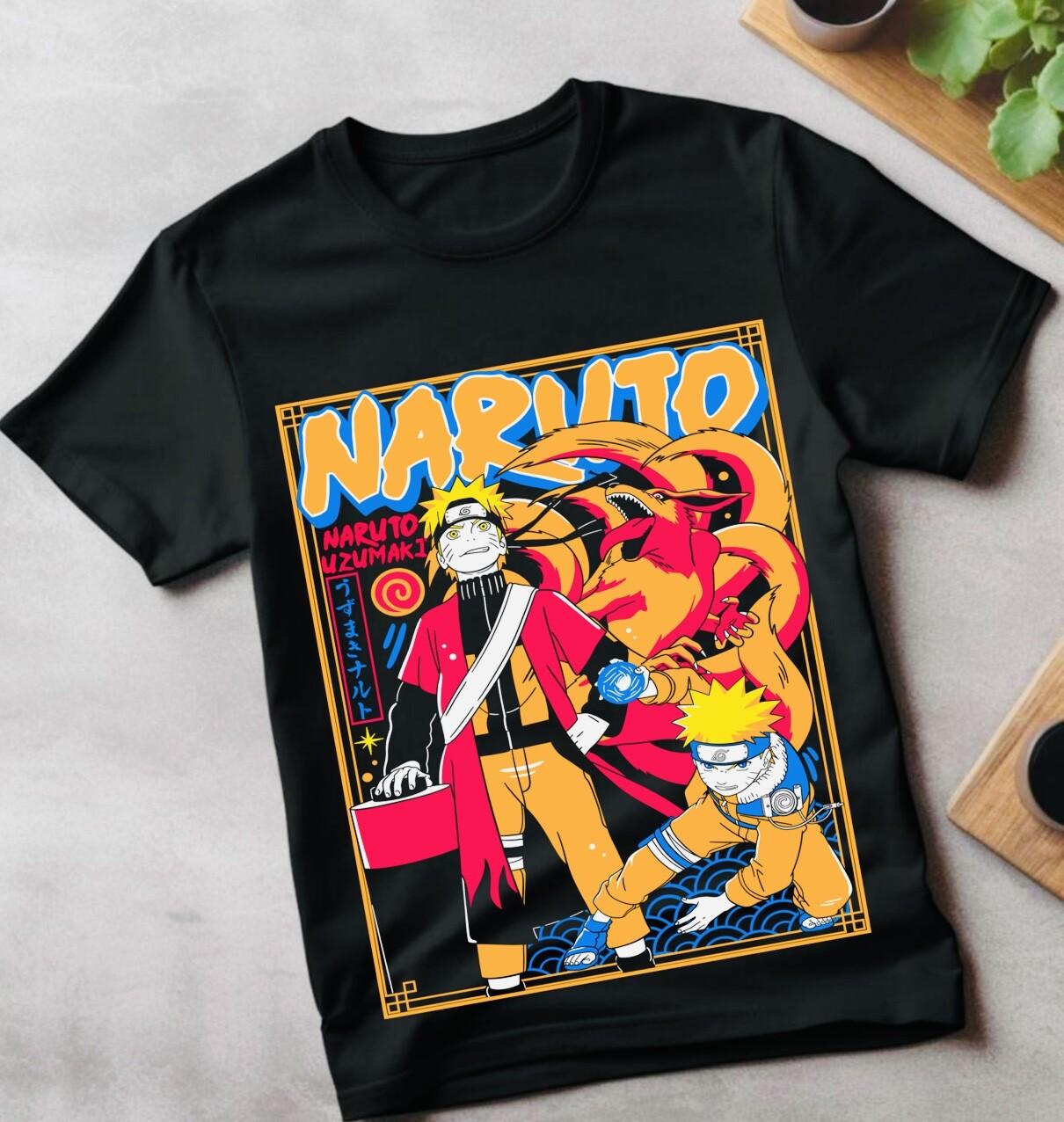 

Naruto Itachi Uchiha T-Shirt Mens Womens Tees Top Pain Akatsuki Tee Horror Anime GifT Shirt Mens Womens Tees Top All Size L