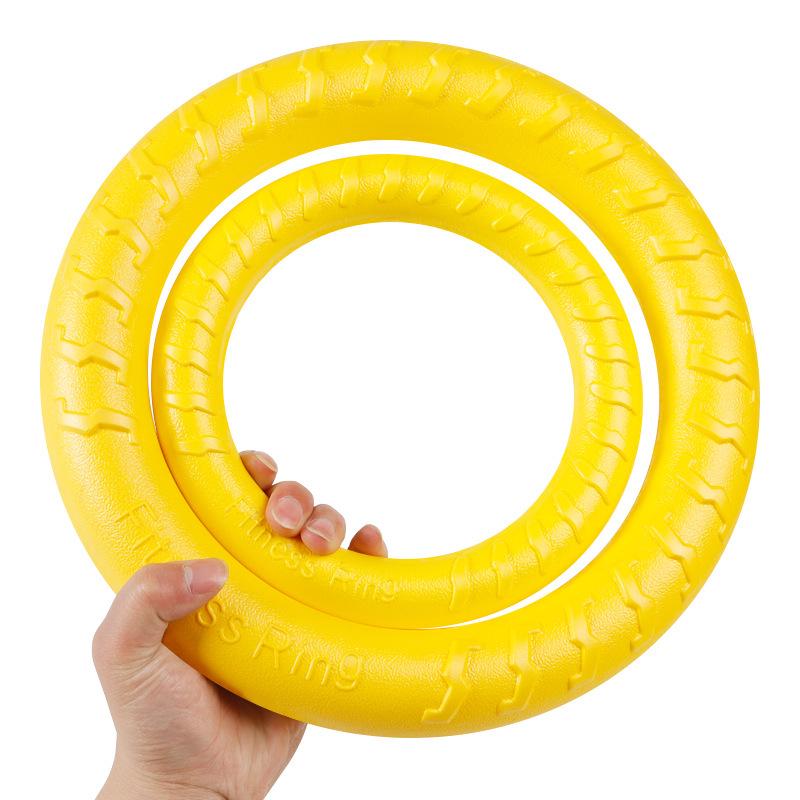 Elastic Bite-Resistant Dog Ball with Pull Ring for Medium to Large Dogs - Malinois Training Toy