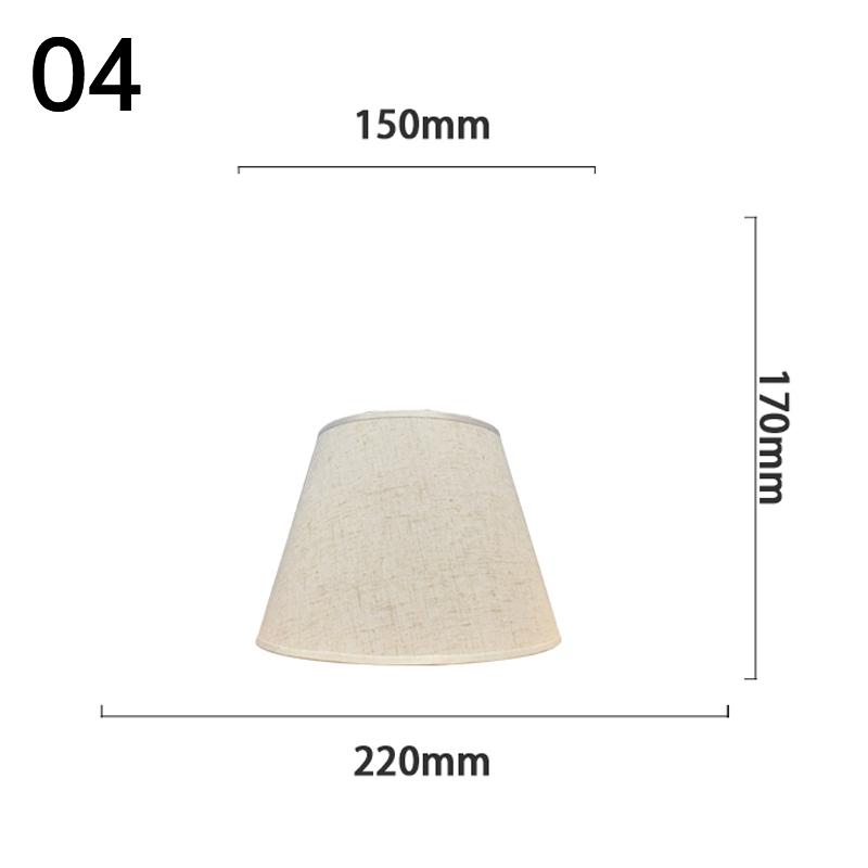 Table Lamp Shade Retro Linen Fabric Lampshade Bedroom Bedside Lamp Studies Hotel Wall Lamp Lampshade Floor Light Cover E27