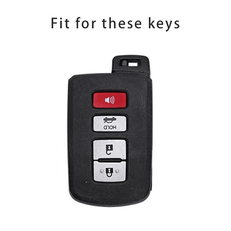 Silver Edge Smart Control Protector Shell Holder For Toyota Camry Corolla Rav4 Highlander Avalon  -  Car Key Case Cover