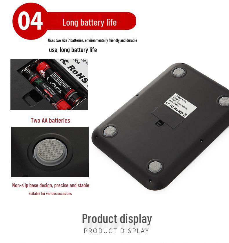 High-Precision Stainless Steel Electronic Kitchen and Baking Scale