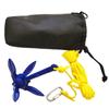 Aluminum Boat Anchors Kit With Rope,Folding Anchor Fishing Accessories,For Canoe Kayak Small Boat,Folding Anchor