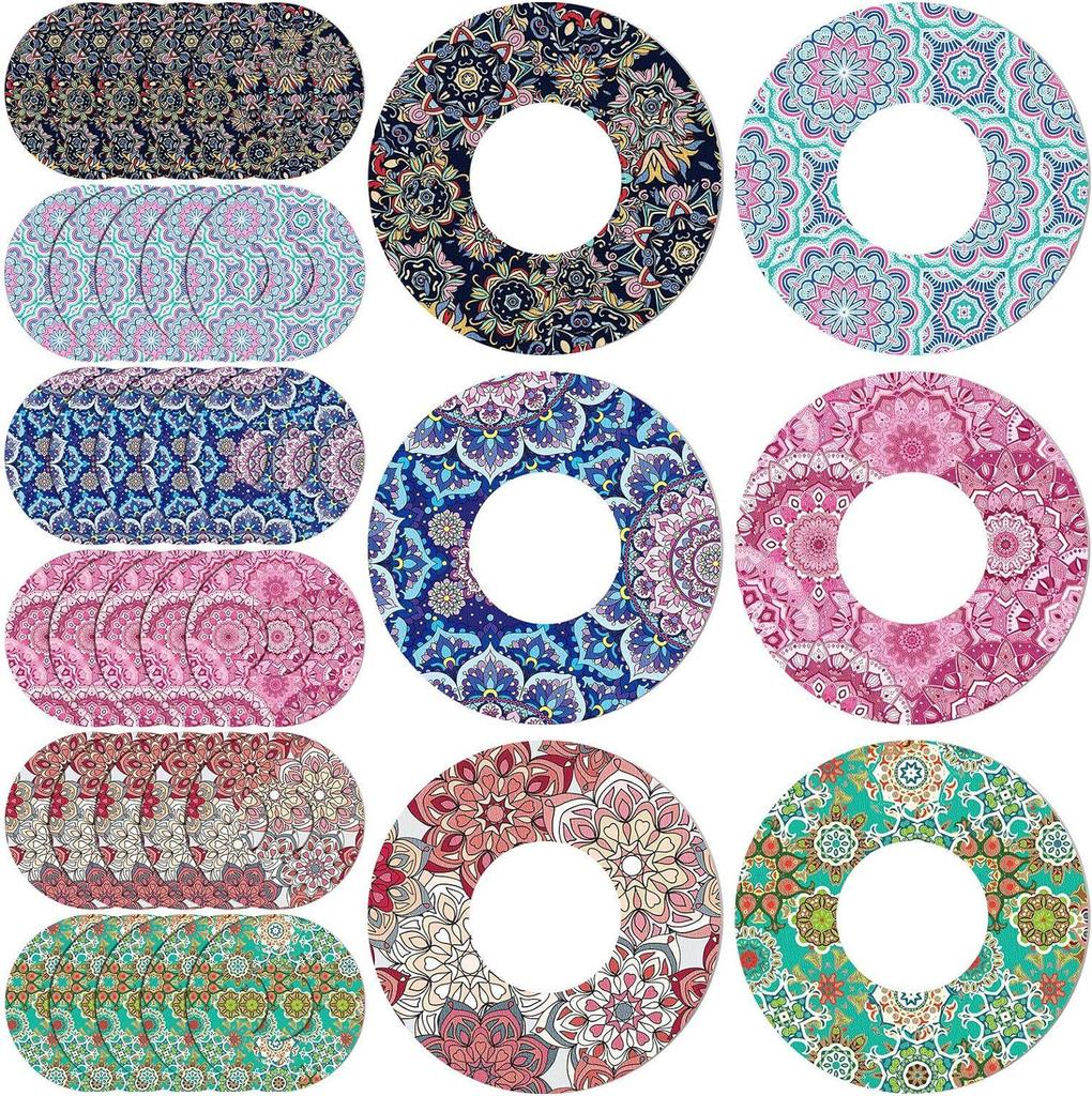 Festive Cartoon Blood Glucose Meter Waterproof Sticker: Sweatproof, Colorful, Dynamic Sensor Patch