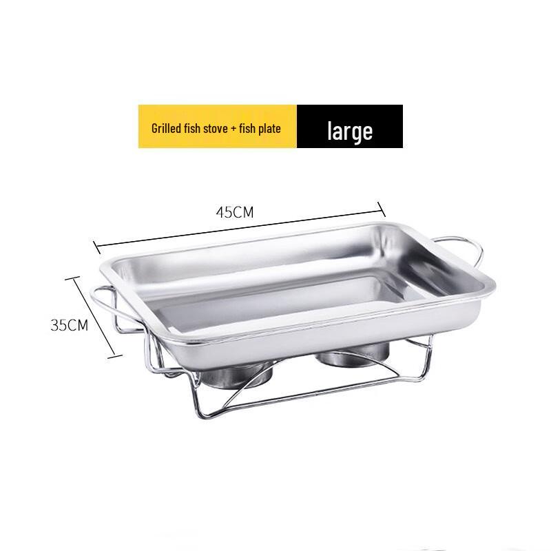 Orange Core Large Grilled Fish Roasting Pan Set