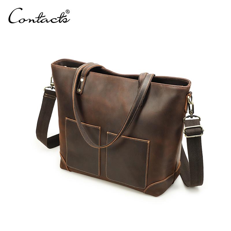 Acquista CONTACT'S Borse Tote in Vera Pelle per Donna Uomo