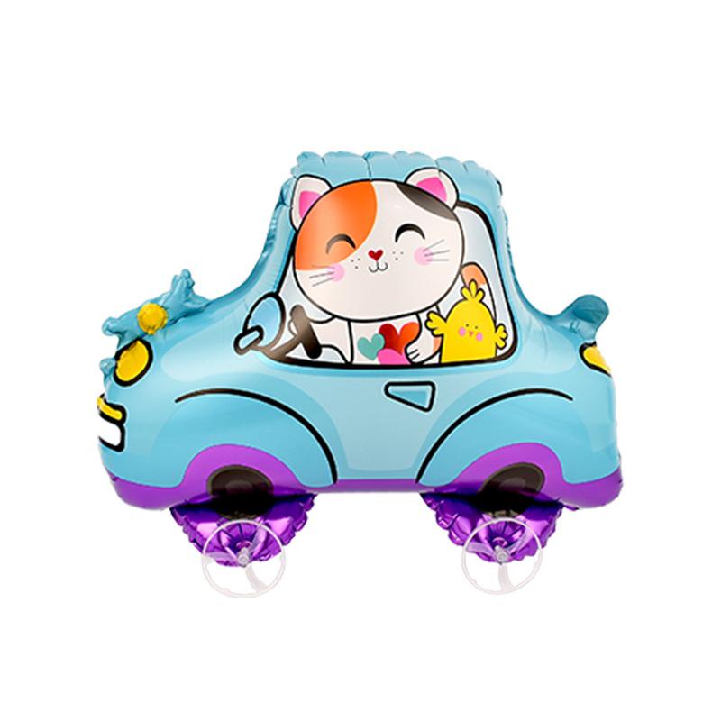 

4D Мультяшные Фольгированные Шары Слон Стоячий Ходячий Шарик с Колесом для Украшения Детской Вечеринки по случаю Дня Рождения, Детского Праздника A5