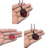 Gothic Heart Pendant Necklace With Alloy Material For Halloween Costume Accessory