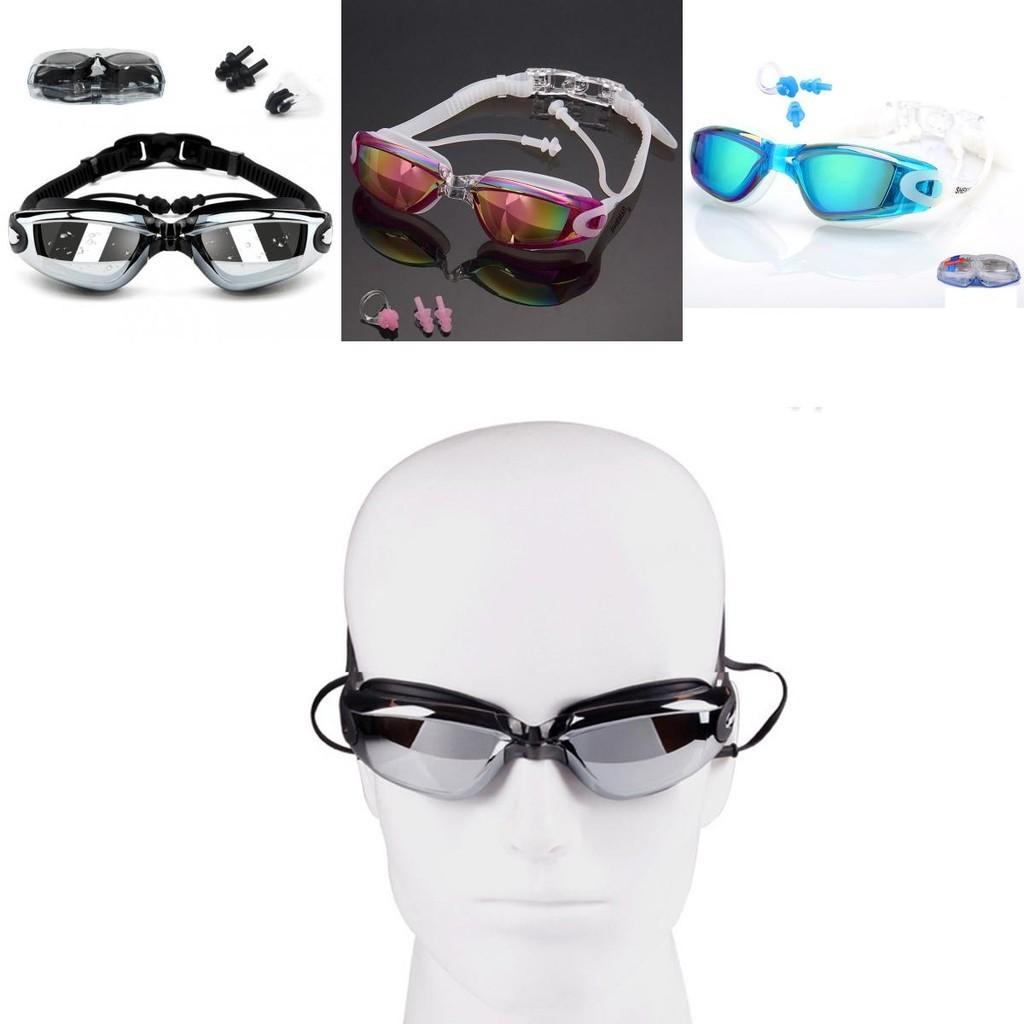 Premium Swimming Glasses Waterproof And Anti-fog Colorful Plating Small Mirror Racing Set For Crystal Clear Vision