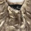 SAM-RONE [Beautiful] Mink fur short Jacket 36 BrownUsed