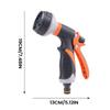 Multi Functional Water Sprayer 8 Spraying Modes Water Hose Nozzle 4/6 Ports High Pressure Lawn Watering Sprinkler With 5m Hose