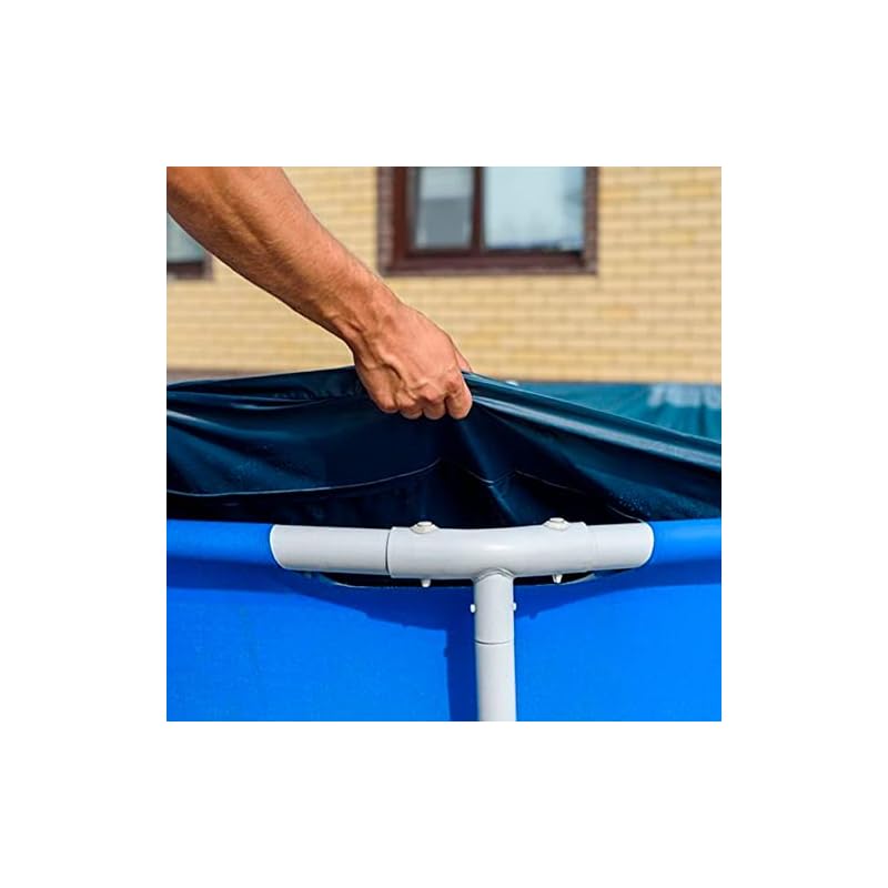 INTEX Rectangular Frame Pool Cover 28036 (for 260 x 160 cm pools) Rectangular, Debris Repellent, Water Stain Prevention, 2.6m Size