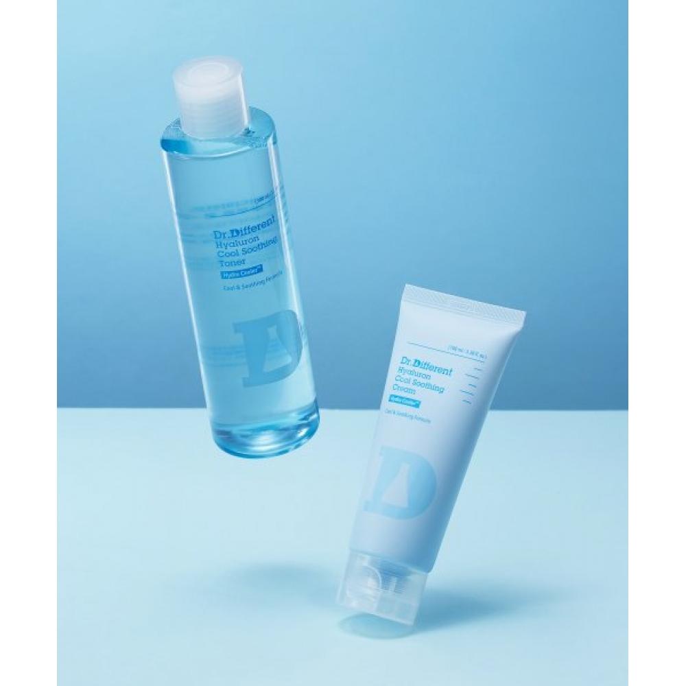 Dr.different Hyaluron Cool Soothing 2 Piece Set  Moisturizing Cream+toner Hyaluronic Cool Soothing 2 Types (Cream+Toner)