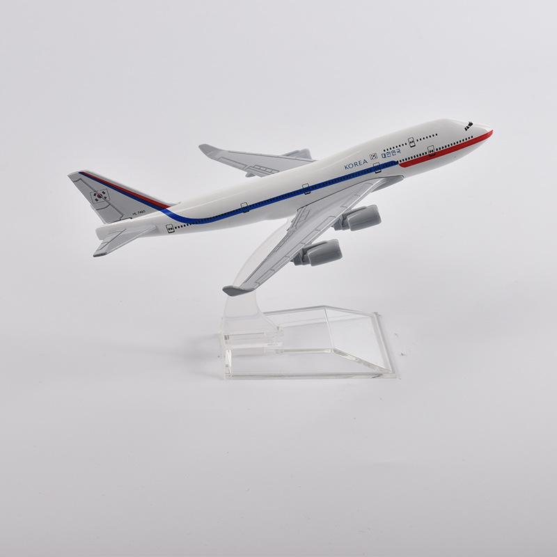 Replica Diecast 1/400 Scale Miniature Aircraft 16cm B747 Korea Air Force One Airways Metal  Airplane Model Plane 747 Model Plane