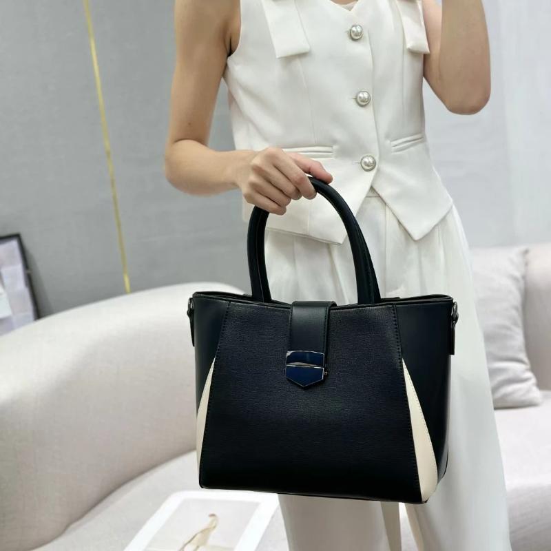 

Trendy And Fashionable Silver Buckle Women s Bag Urban Minimalist Color Blocked Large Capacity Commuting Single Shoulder Diagonal Cross Women s Bag