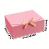 8pcs Pink Kraft Paper Gift Boxes with Lids Large Bridesmaid Proposal & Wedding Favor Boxes with Ribbon Perfect for Birthdays Christmas Parties
