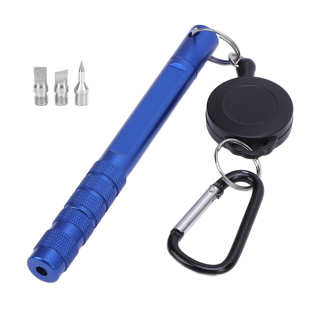 Golf Club Groove Sharpener Aluminum Alloy Portable Golf Club Groove Cleaning Tool with 3