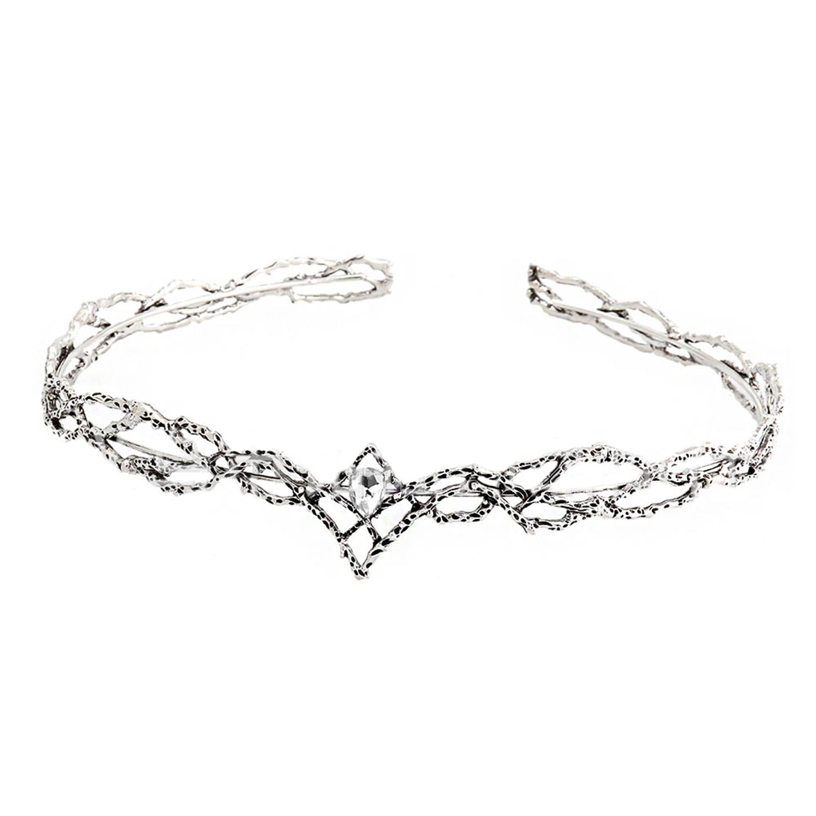 

Модні корони короля ельфів зі стильними діамантами, регульований розмір, елегантний дизайн для вечірок і весільних прикрас 2