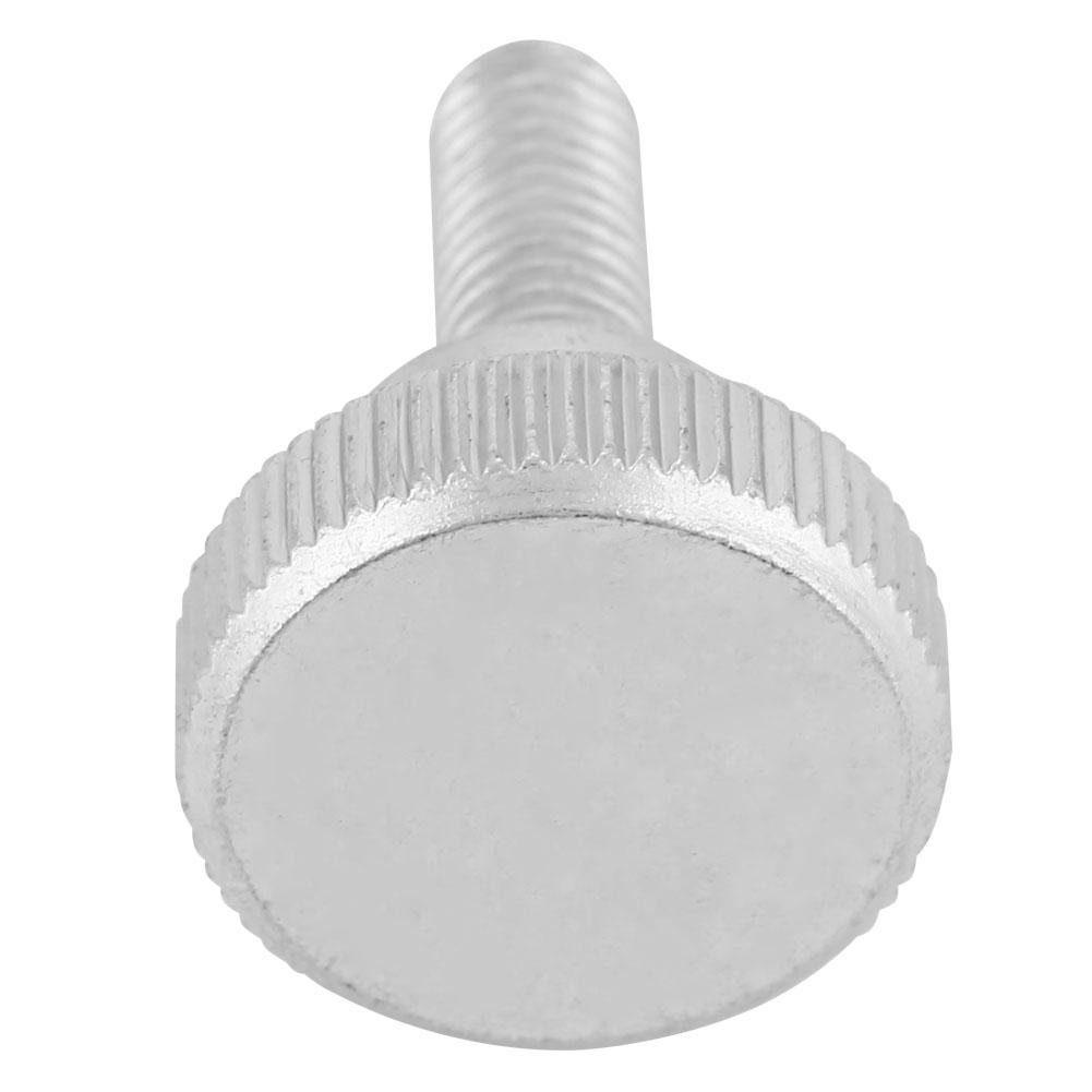 40pcs M6 Zinc Plated Carbon Steel Flat Knurled Head Bolts Thumb Screws (M6*18)