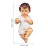1 pz Statuetta Bambino Gesù Resina Scultura Presepe Bambino Nella Mangiatoia Statuette Scena della Natività Per Natale Interno Statua di Gesù Decorazione